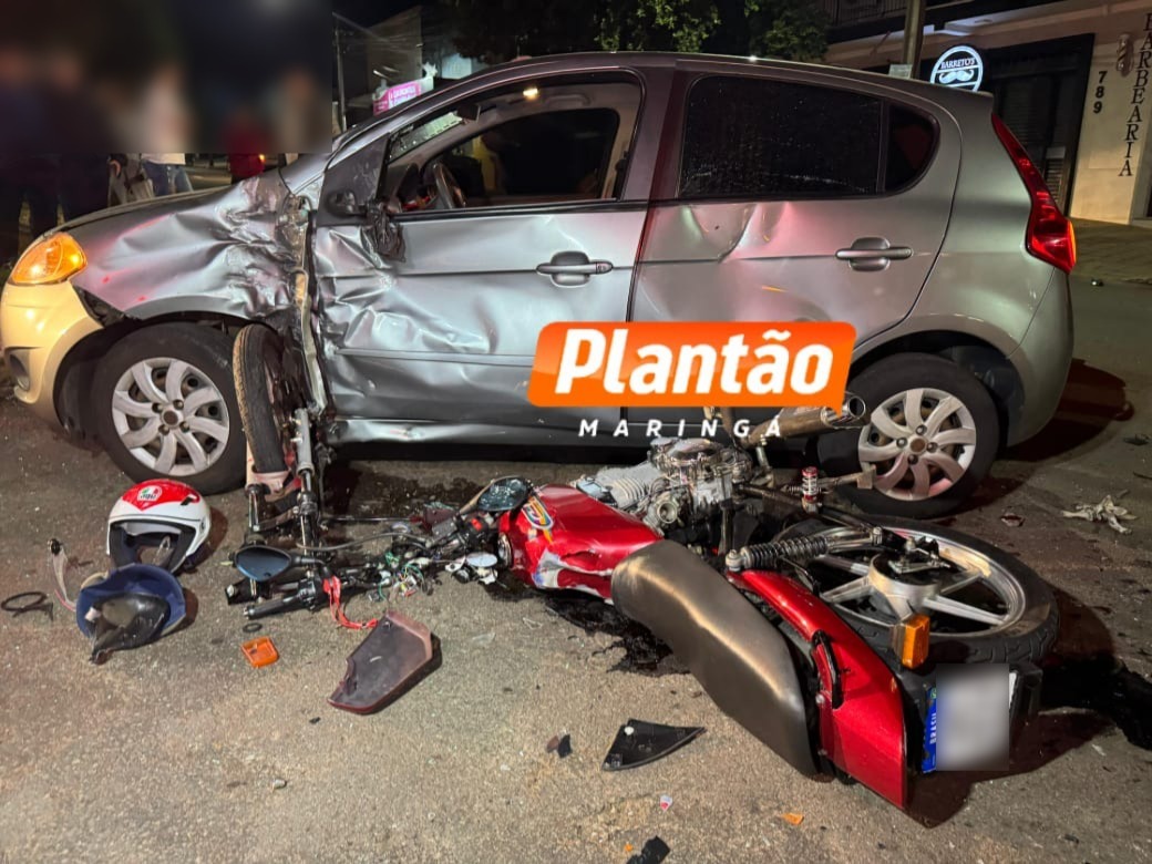 motociclista-sofre-ferimentos-graves,-apos-colisao-entre-carro-e-moto