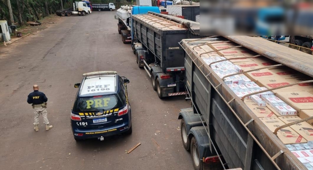 motorista-e-detido-ao-ser-flagrado-com-600-mil-macos-de-cigarros-em-caminhao